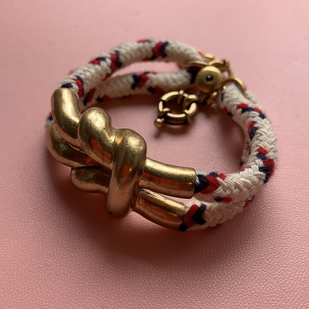 Madewell rope knot brass bracelet